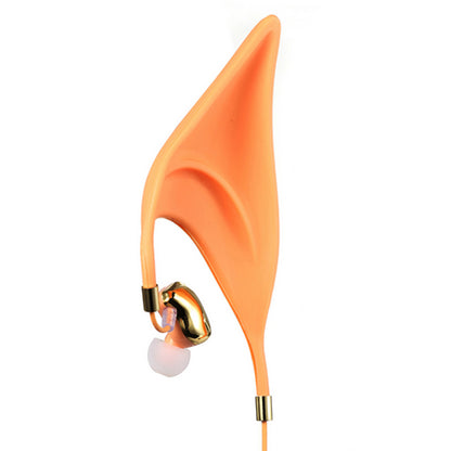 Cute Cartoon Earphone In Ear Headphones With Mic 3.5mm Wired Gaming Headset Cosplay Elf Ears Earphones Best Gift For Girls Kids