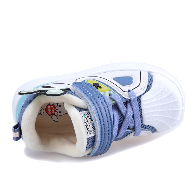 Warm baby quilted casual sneakers