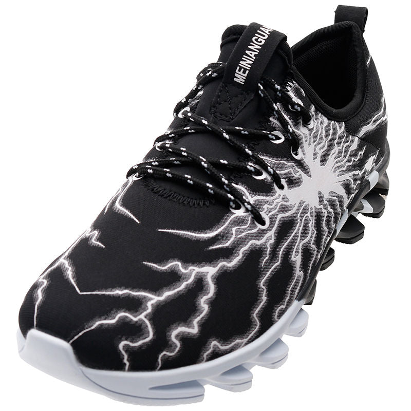 New Men's Red lighting graphics print sports shoes