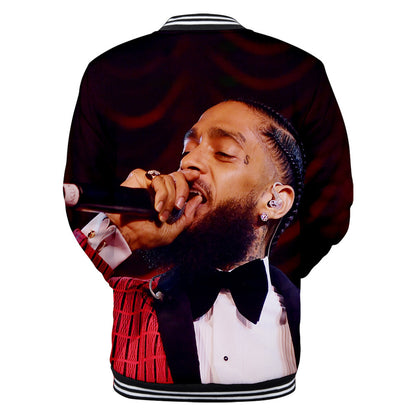 Trendy nipsey hussle casual 3D baseball uniform