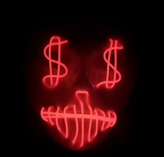 LED US dollar party mask