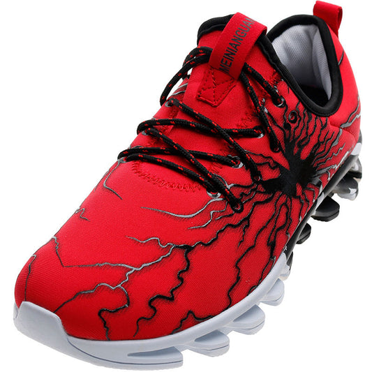 New Men's Red lighting graphics print sports shoes