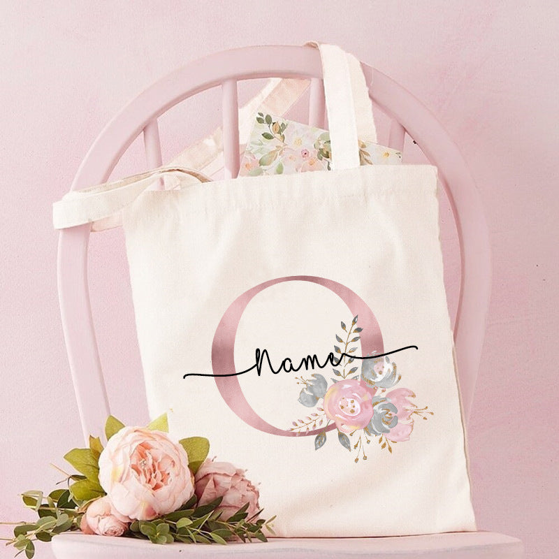 Monogrammed Canvas Bag Women's Tote