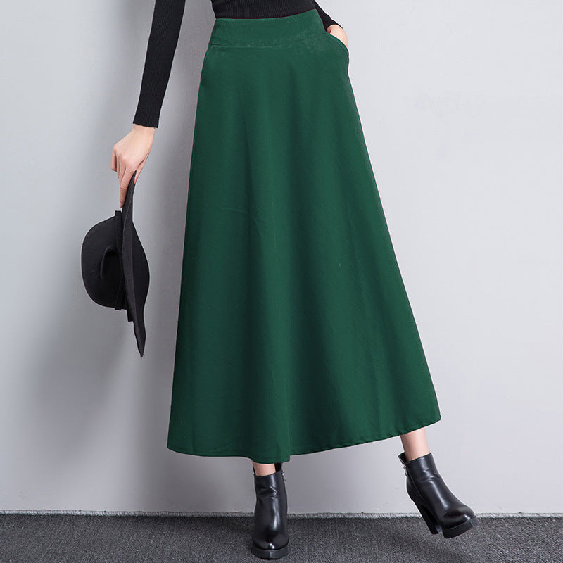 High-waist Long Plus-size Women's Dress