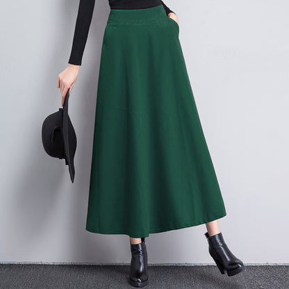 High-waist Long Plus-size Women's Dress
