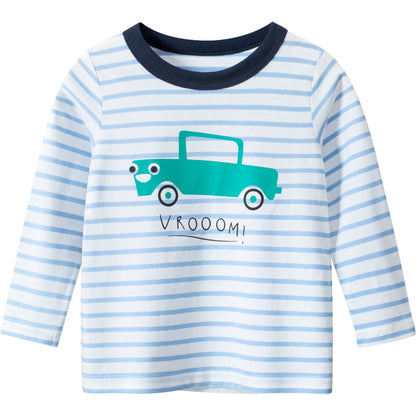Children's long-sleeved T-shirt striped bottoming shirt