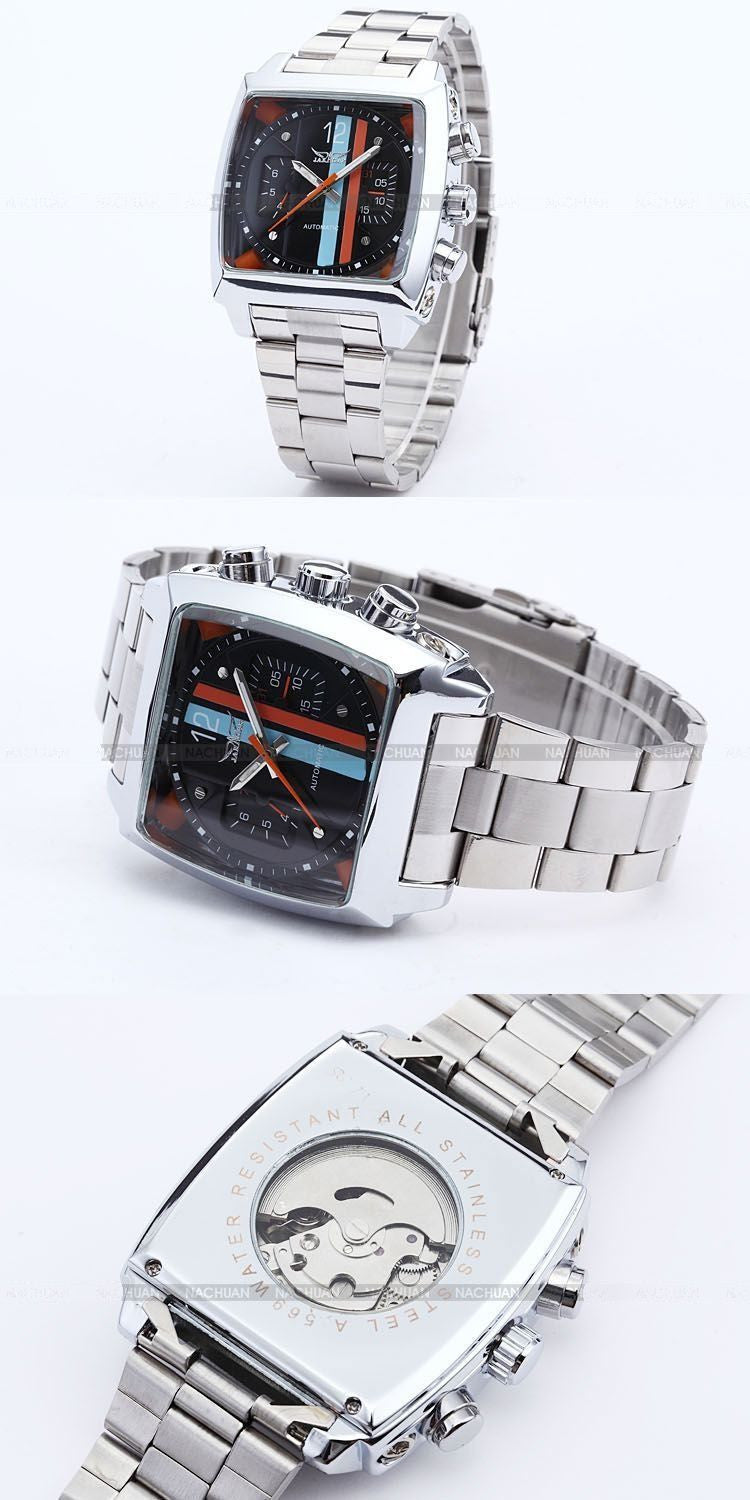 Square TV Date Men's Automatic Mechanical Watch
