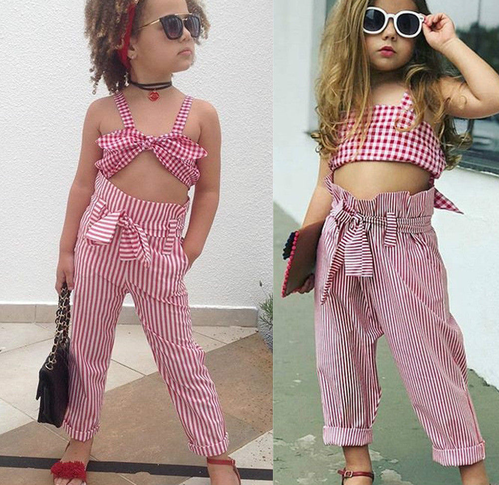 High waist pants + plaid top