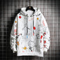 Fashion Printed Plus Size Sweater Coat Men's