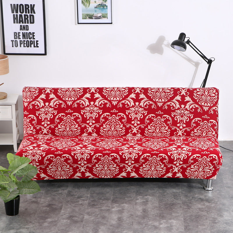 Fully surrounded one-piece sofa cover