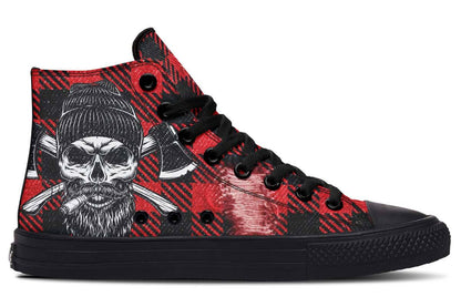 Printed Couple High-top Canvas Shoes