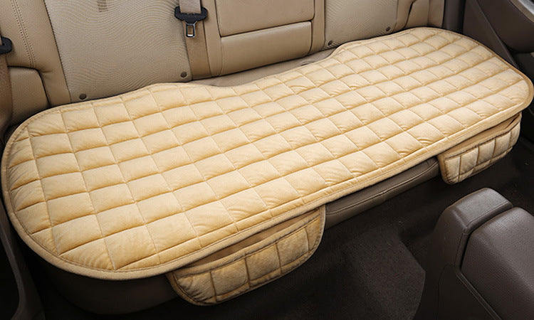 Winter car without backrest plush cushion