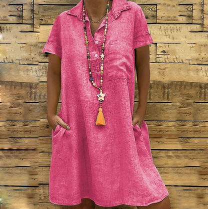 Plus size short sleeve dress