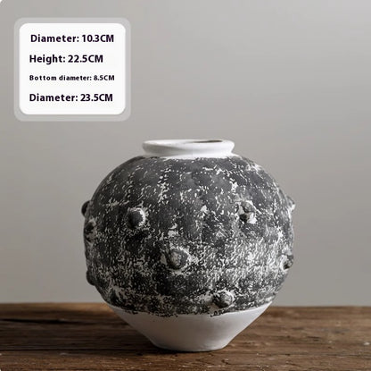 Vintage Ceramic Vase, Mid-ancient And Lonely Style Creative Distressed Ornaments