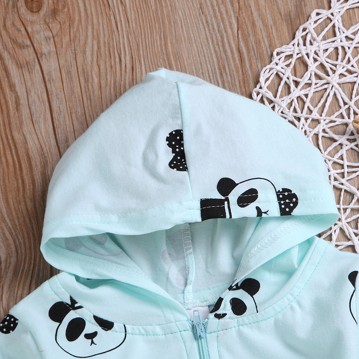 Long sleeve panda print Jumpsuit