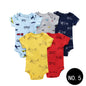 Baby Short Climb 5-piece Romper Boys and Girls Cotton One-piece Rompers