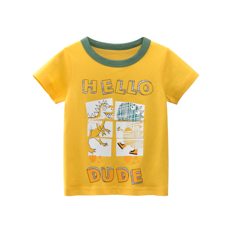 Korean Children's Short Sleeved Boy's T-shirt Baby