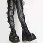 Platform Shoes Boots Women Winter Shoes Genuine Leather - FLIPSTYLEZLLC