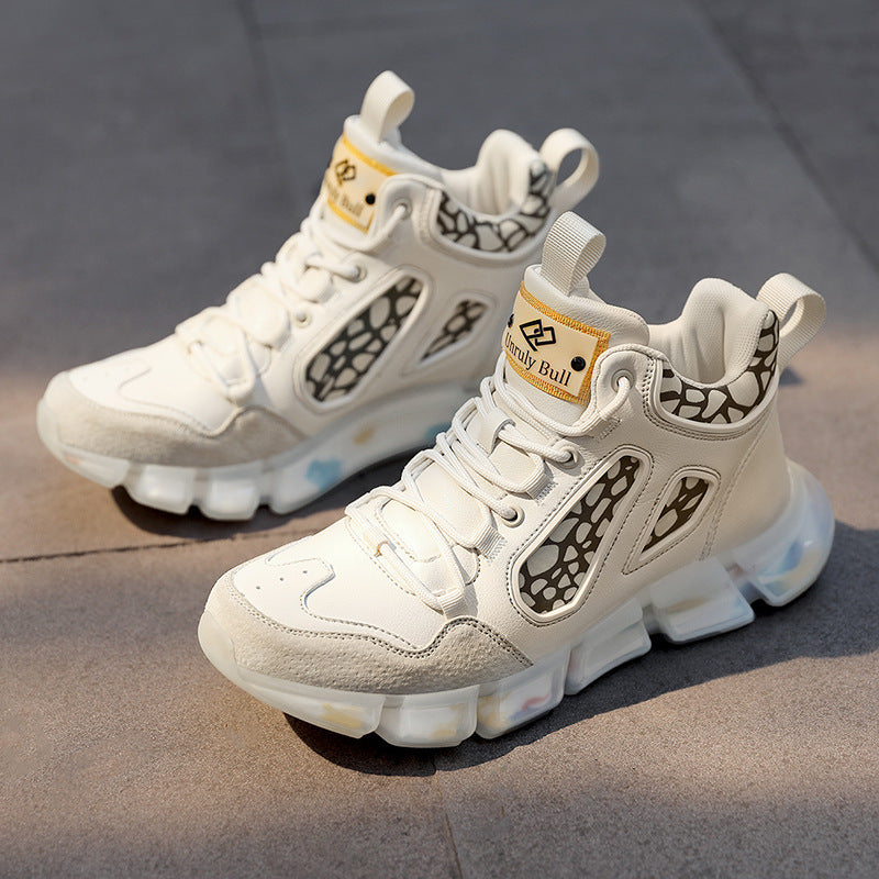 High-top luminous shoes