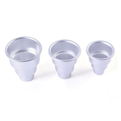 Mini three-layer aluminum alloy cake mold ，