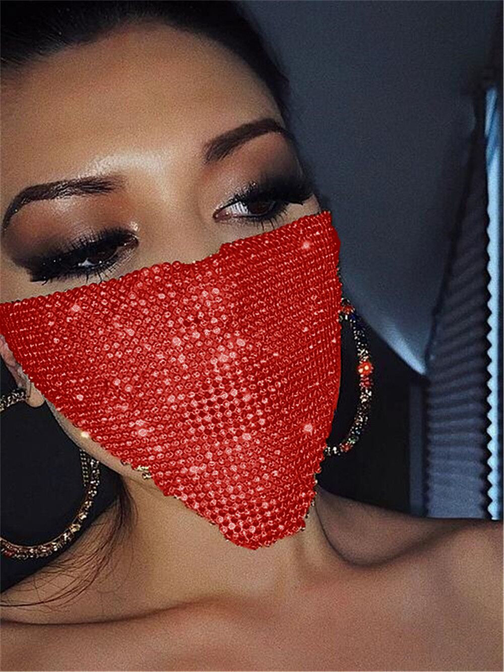 Explosive metal flash jewelry mask - FLIPSTYLEZLLC