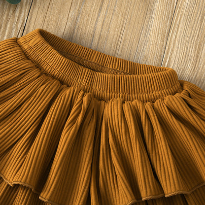 Fashion suspender jumpsuit skirt