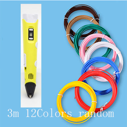 3D print pen 3D pen two generation graffiti 3D stereoscopic paintbrush children puzzle painting toys