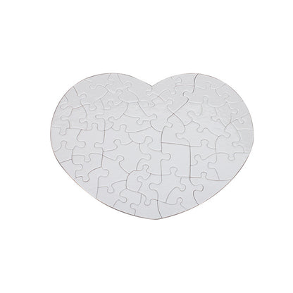 Personalized custom heart shaped picture puzzle