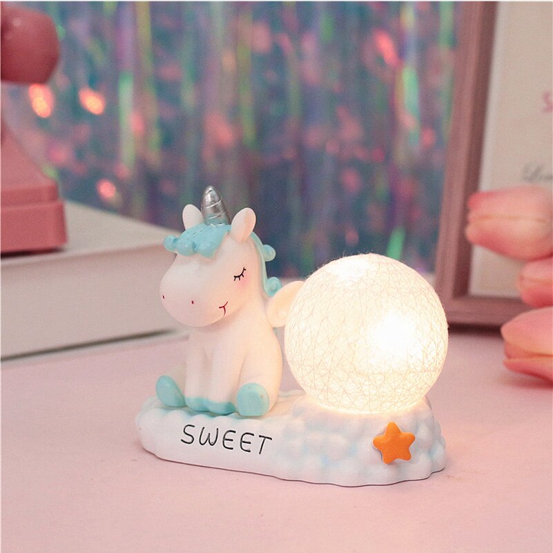 Creative Ins Dream Star Lamp Maiden Heart Room Bedroom Table Top Decoration Small Table Lamp Gift