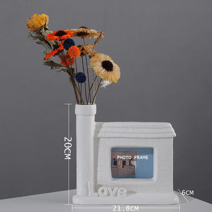 Ceramic Photo Frame Vase Creative European And American Home