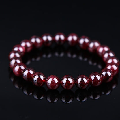 Wine Red Bead Bracelet