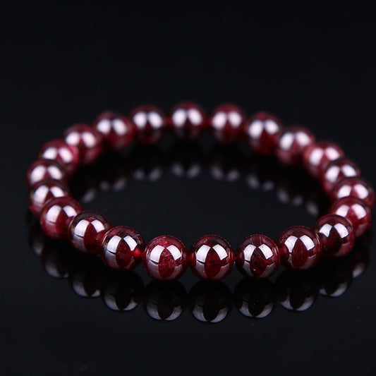 Wine Red Bead Bracelet