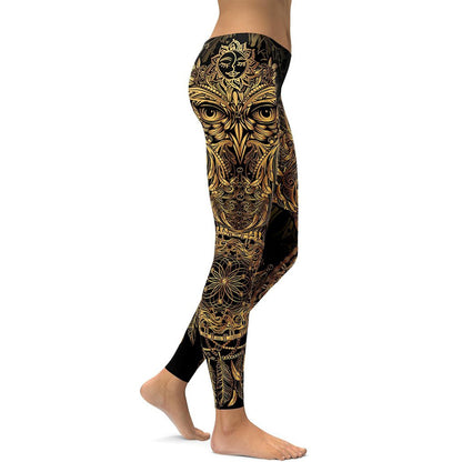 Plus Size Printed Sports Leggings Yoga Pants