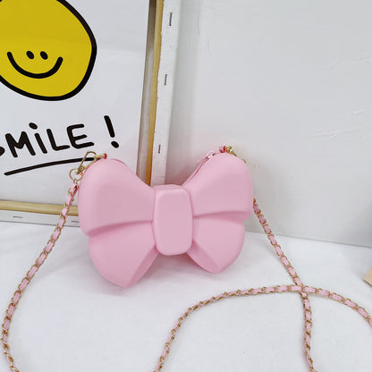 Diagonal Coin Purse Bow Princess Bag Parent-child Bag
