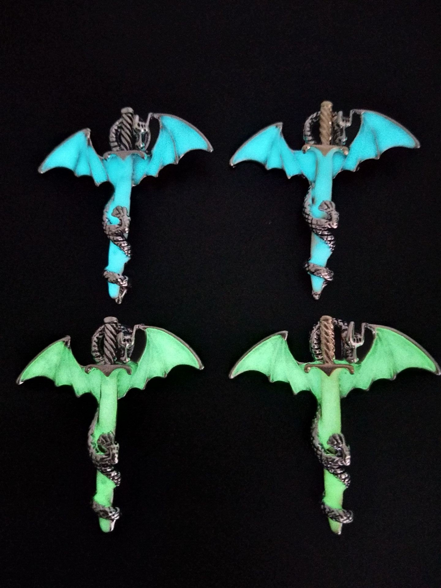 Glorious Dragon Pendant Necklace in the Dark Sword