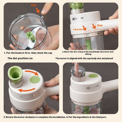 Gatling Chopper Wireless Electric Garlic Grinder