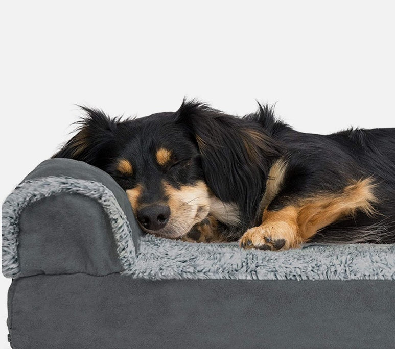L-Shaped Pet Mattress Removable And Washable Wave Memory Foam