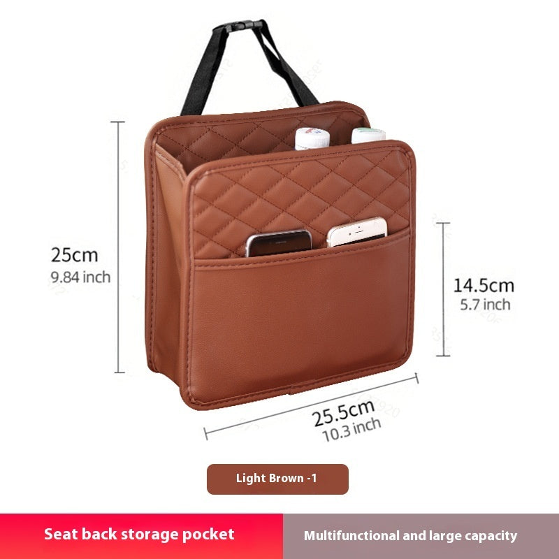 Car Chair Back Storage Multifunctional Storage Box Car Seat Back Storage Garbage Hanging Bag