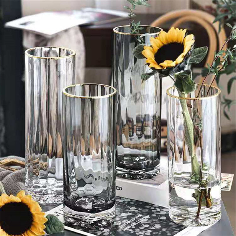 Creative Minimalist Transparent Glass Vase Ornaments