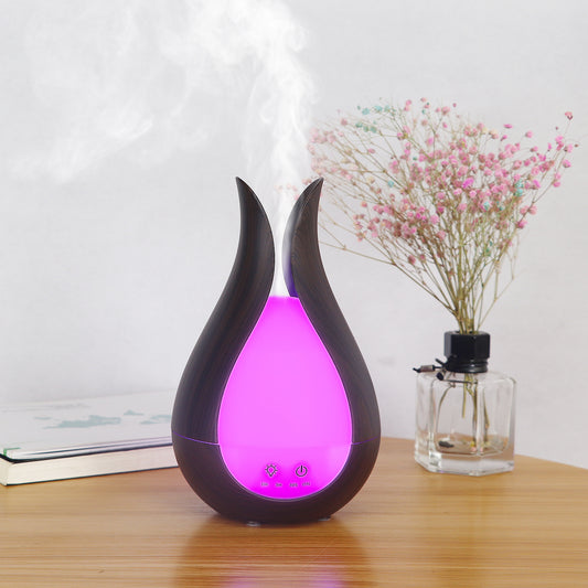 Small Wood Grain Hollow Essential Oil Aroma Diffuser