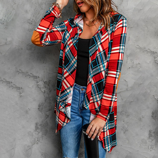 Women Check Shirt Loose Plus Size Jacket