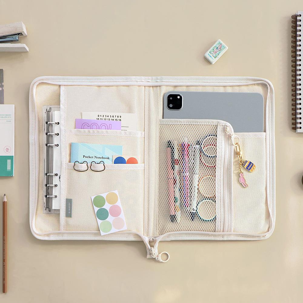 Portable Shockproof Simple Canvas Tablet Computer Bag