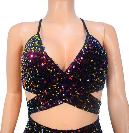 Women's Open-back Hollowed-out Sleeveless Prom Dress