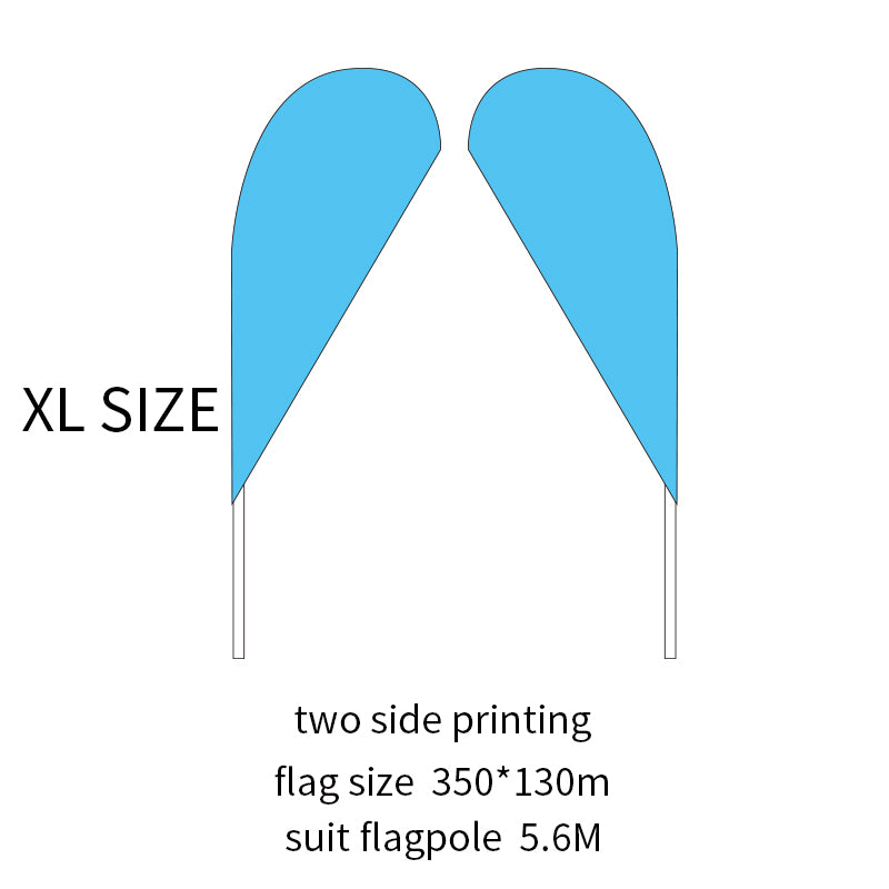 Custom Water Drop Flag Feather Flag Advertisement