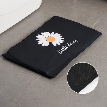 Diatomite soft foot pad absorbent quick drying antiskid bathroom mat