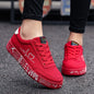 Love Print Canvas Shoes Women Men Flats Lace-up Casual Shoes Lover Sports Shoes Valentines Day - FLIPSTYLEZLLC