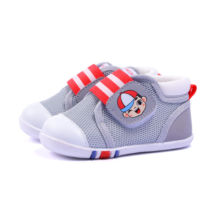 Color block breathable mesh baby shoes