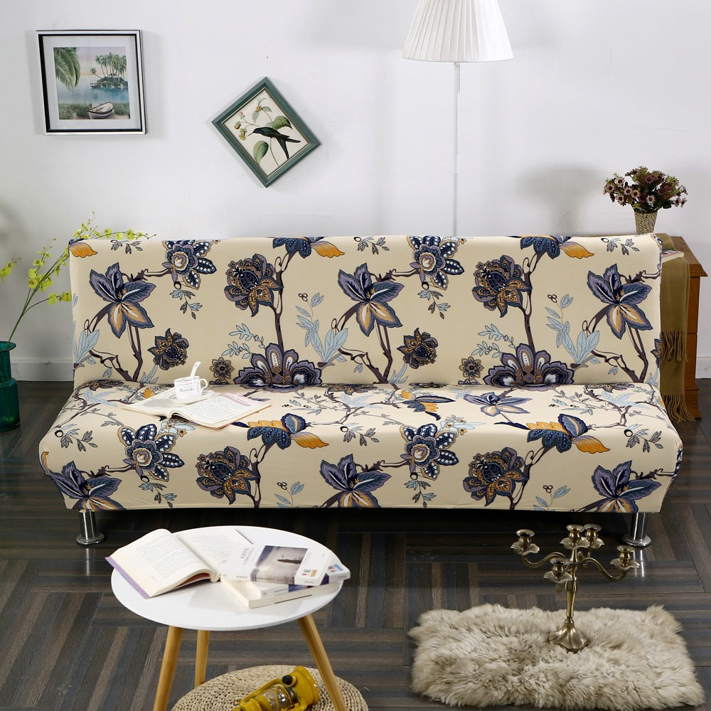 Fully surrounded one-piece sofa cover