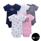 Baby Short Climb 5-piece Romper Boys and Girls Cotton One-piece Rompers