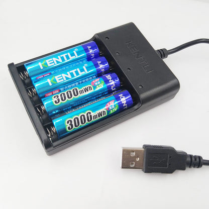 USB charger for rechargeable lithium battery